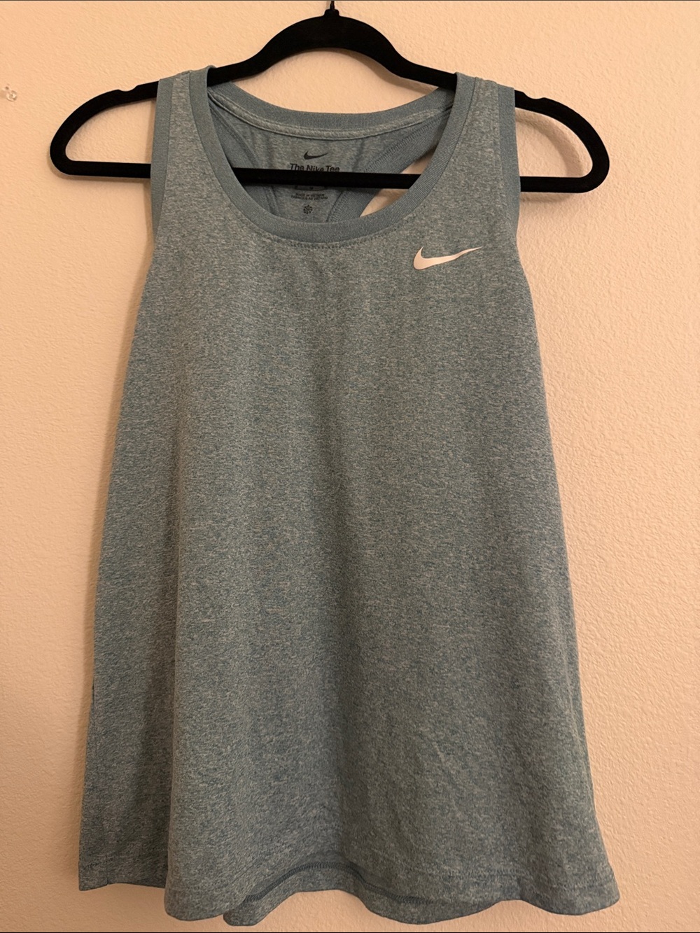 Nike Light Blue Heather Performance Tank Top